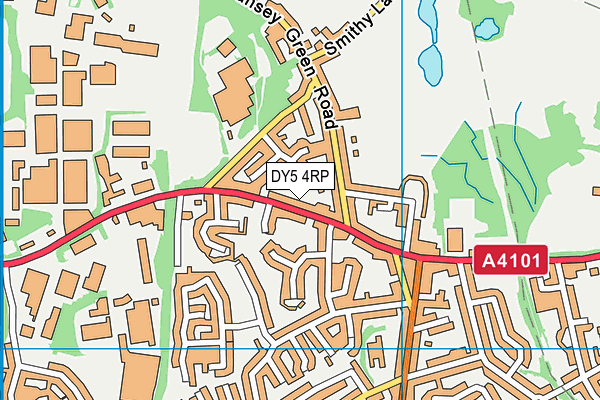 DY5 4RP map - OS VectorMap District (Ordnance Survey)