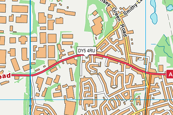 DY5 4RU map - OS VectorMap District (Ordnance Survey)