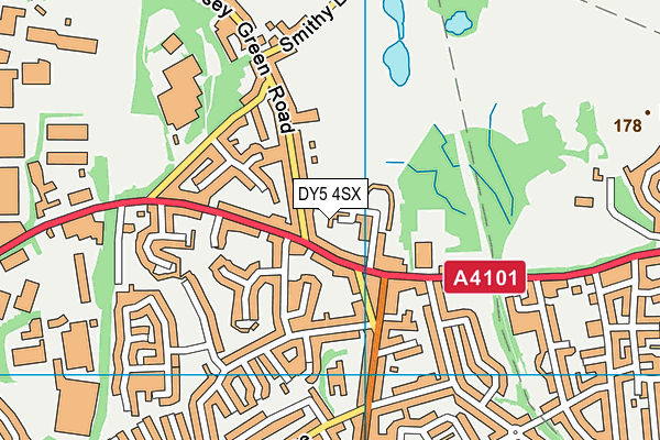 DY5 4SX map - OS VectorMap District (Ordnance Survey)