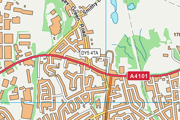 DY5 4TA map - OS VectorMap District (Ordnance Survey)