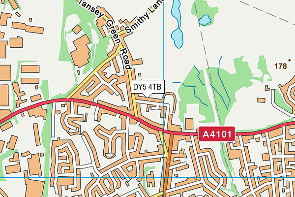 DY5 4TB map - OS VectorMap District (Ordnance Survey)