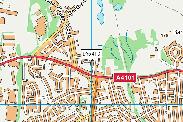 DY5 4TD map - OS VectorMap District (Ordnance Survey)