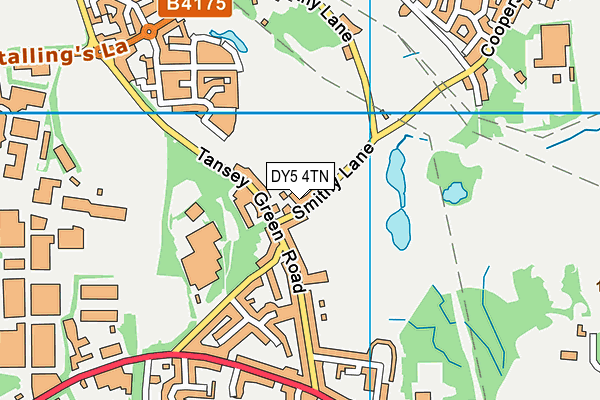 DY5 4TN map - OS VectorMap District (Ordnance Survey)