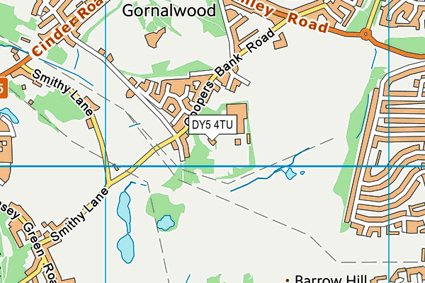 DY5 4TU map - OS VectorMap District (Ordnance Survey)