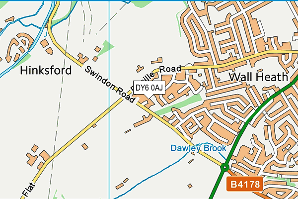 DY6 0AJ map - OS VectorMap District (Ordnance Survey)