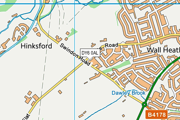 DY6 0AL map - OS VectorMap District (Ordnance Survey)