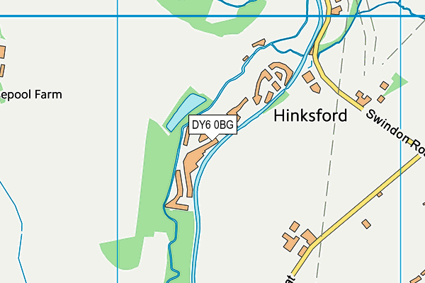 DY6 0BG map - OS VectorMap District (Ordnance Survey)