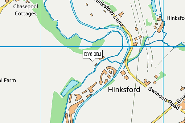 DY6 0BJ map - OS VectorMap District (Ordnance Survey)