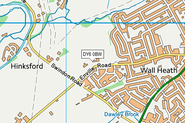 DY6 0BW map - OS VectorMap District (Ordnance Survey)