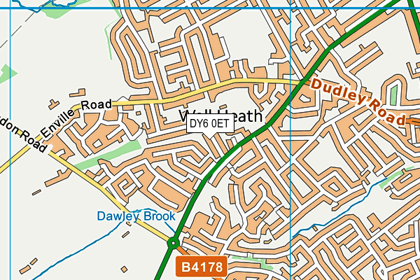 DY6 0ET map - OS VectorMap District (Ordnance Survey)