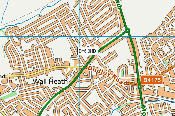 DY6 0HD map - OS VectorMap District (Ordnance Survey)