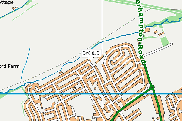 DY6 0JD map - OS VectorMap District (Ordnance Survey)