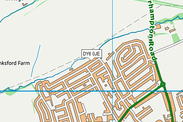 DY6 0JE map - OS VectorMap District (Ordnance Survey)