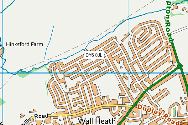 DY6 0JL map - OS VectorMap District (Ordnance Survey)