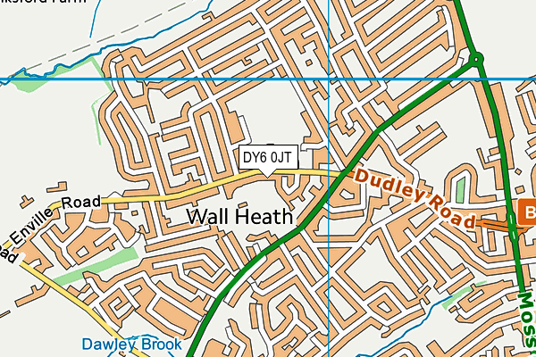 Enville Road map (DY6 0JT) - OS VectorMap District (Ordnance Survey)