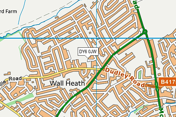 DY6 0JW map - OS VectorMap District (Ordnance Survey)