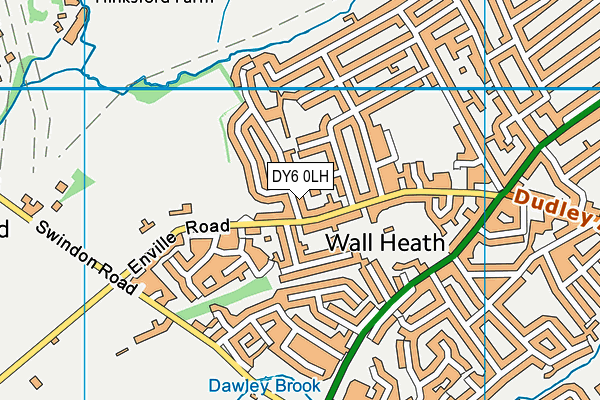 DY6 0LH map - OS VectorMap District (Ordnance Survey)