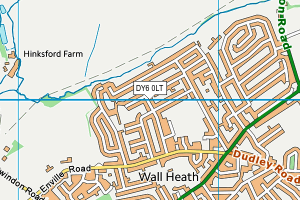 DY6 0LT map - OS VectorMap District (Ordnance Survey)