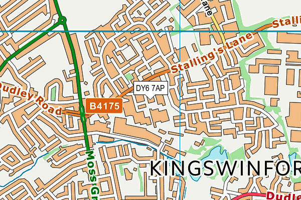 DY6 7AP map - OS VectorMap District (Ordnance Survey)