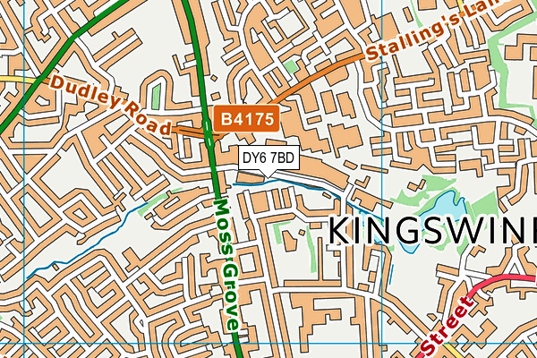 DY6 7BD map - OS VectorMap District (Ordnance Survey)