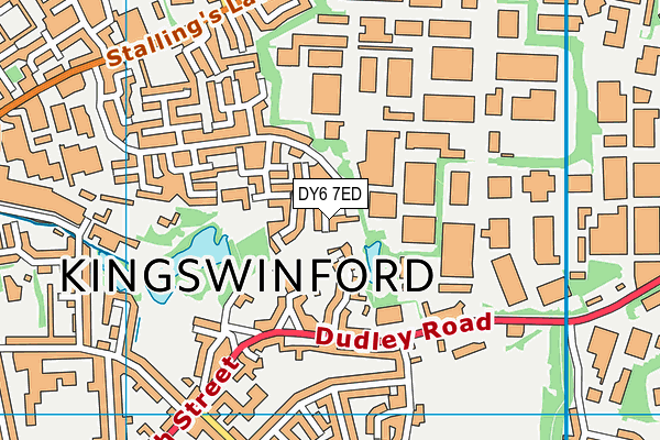 DY6 7ED map - OS VectorMap District (Ordnance Survey)