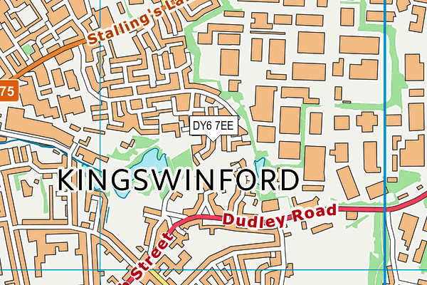 DY6 7EE map - OS VectorMap District (Ordnance Survey)