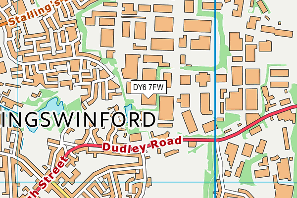 DY6 7FW map - OS VectorMap District (Ordnance Survey)