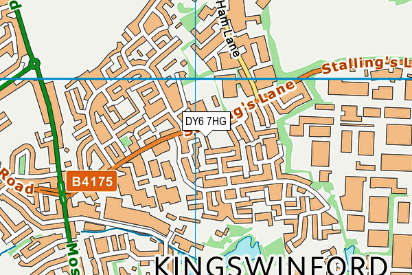 DY6 7HG map - OS VectorMap District (Ordnance Survey)