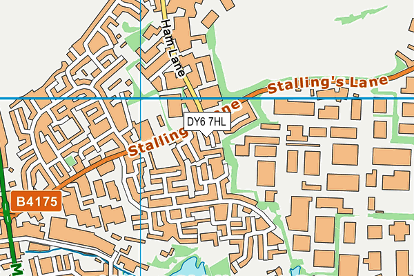 DY6 7HL map - OS VectorMap District (Ordnance Survey)