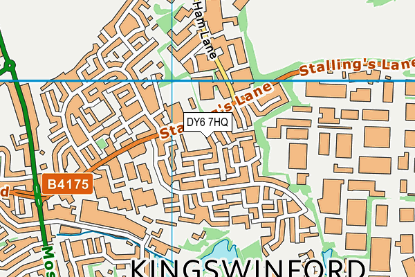 DY6 7HQ map - OS VectorMap District (Ordnance Survey)