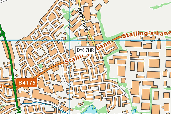 DY6 7HR map - OS VectorMap District (Ordnance Survey)