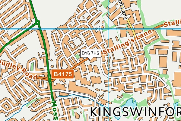 DY6 7HS map - OS VectorMap District (Ordnance Survey)