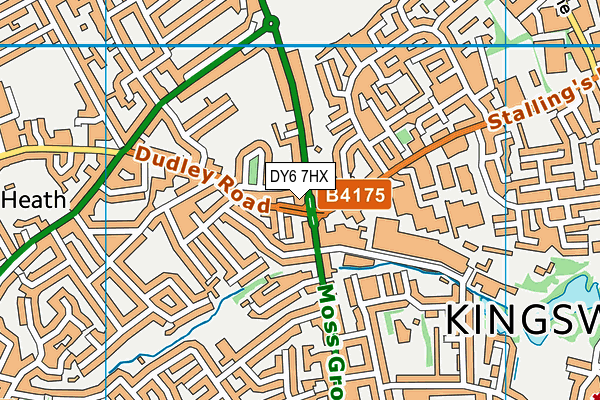 DY6 7HX map - OS VectorMap District (Ordnance Survey)