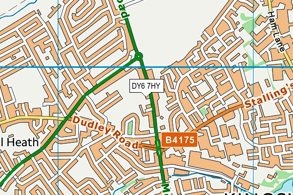 DY6 7HY map - OS VectorMap District (Ordnance Survey)