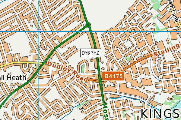 DY6 7HZ map - OS VectorMap District (Ordnance Survey)