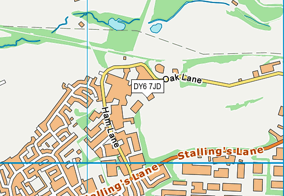 DY6 7JD map - OS VectorMap District (Ordnance Survey)
