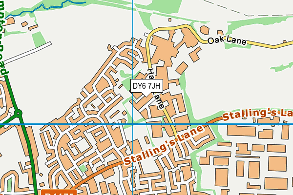 DY6 7JH map - OS VectorMap District (Ordnance Survey)