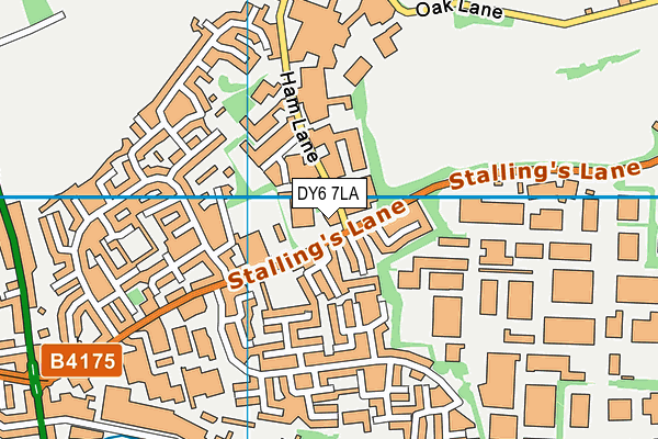 DY6 7LA map - OS VectorMap District (Ordnance Survey)