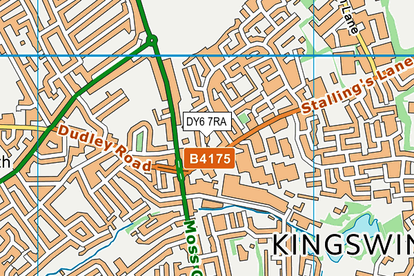 DY6 7RA map - OS VectorMap District (Ordnance Survey)