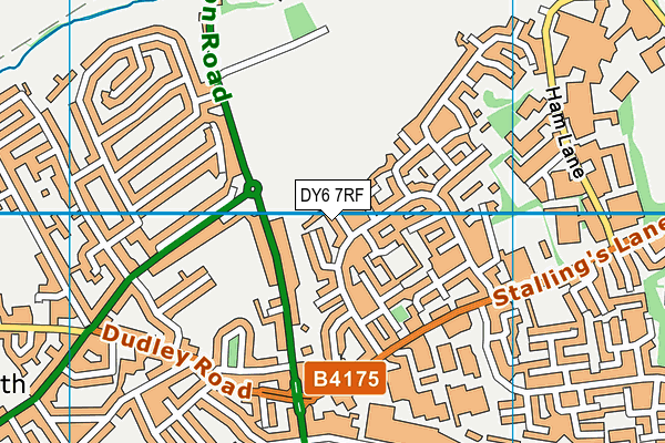 DY6 7RF map - OS VectorMap District (Ordnance Survey)