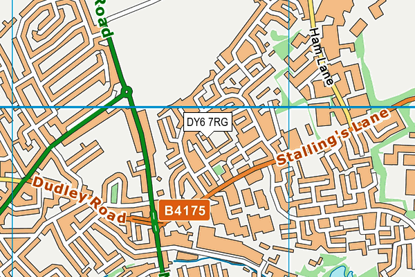 DY6 7RG map - OS VectorMap District (Ordnance Survey)