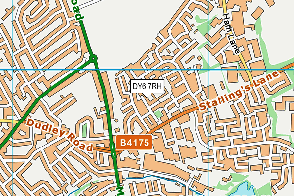 DY6 7RH map - OS VectorMap District (Ordnance Survey)