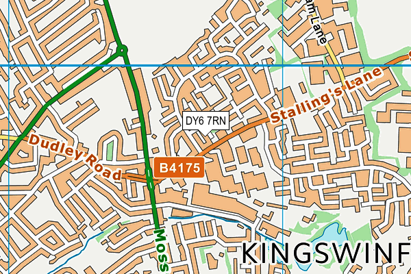 DY6 7RN map - OS VectorMap District (Ordnance Survey)