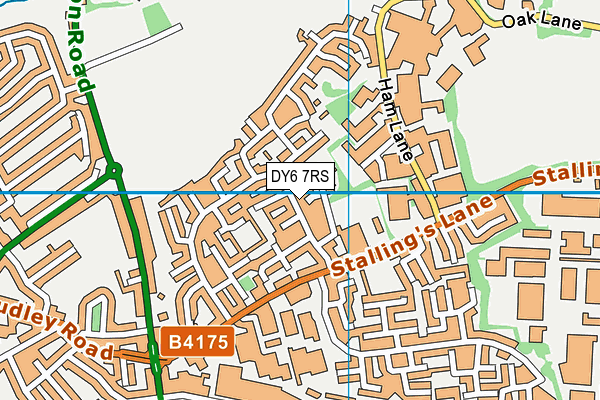 DY6 7RS map - OS VectorMap District (Ordnance Survey)