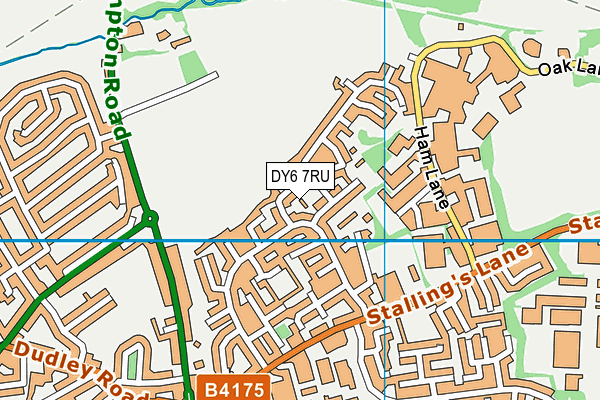 DY6 7RU map - OS VectorMap District (Ordnance Survey)