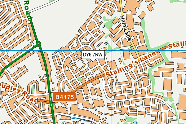DY6 7RW map - OS VectorMap District (Ordnance Survey)