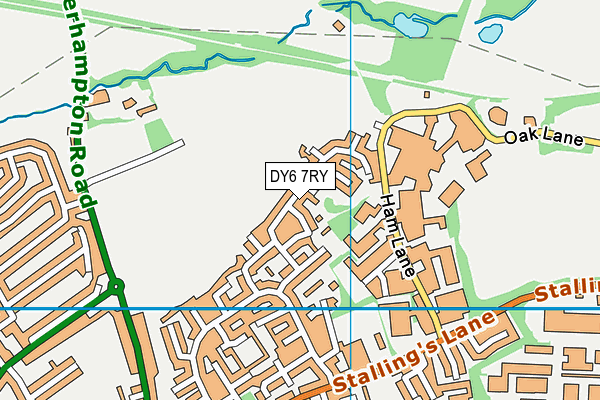 DY6 7RY map - OS VectorMap District (Ordnance Survey)