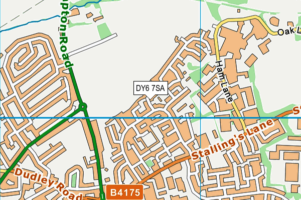 DY6 7SA map - OS VectorMap District (Ordnance Survey)