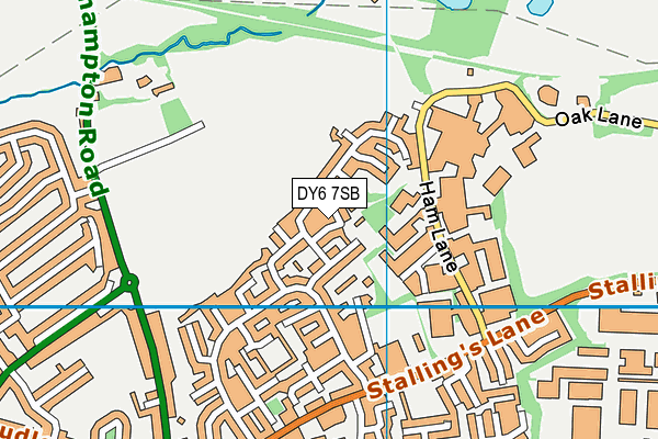 DY6 7SB map - OS VectorMap District (Ordnance Survey)