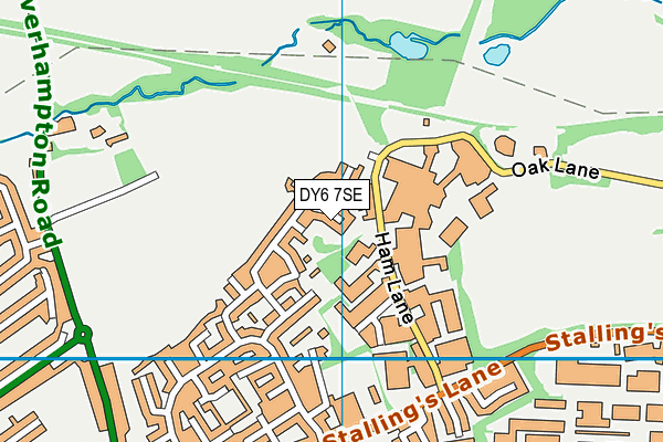 DY6 7SE map - OS VectorMap District (Ordnance Survey)